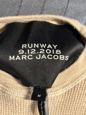 Marc Jacobs 2018 Runway Waffle Knit Thermal Top - Size M - Made in Italy